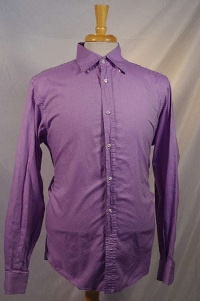 Ralph Lauren Purple Label Men's White Collar hotsell Purple Dress Shirt sz 16.5