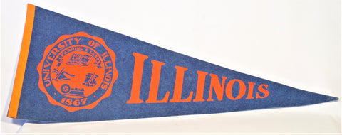 Vintage University of Illinois Pennant