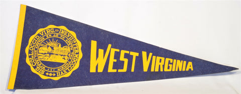 Vintage University of West Virginia Pennant