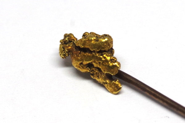 gold nugget tie pin