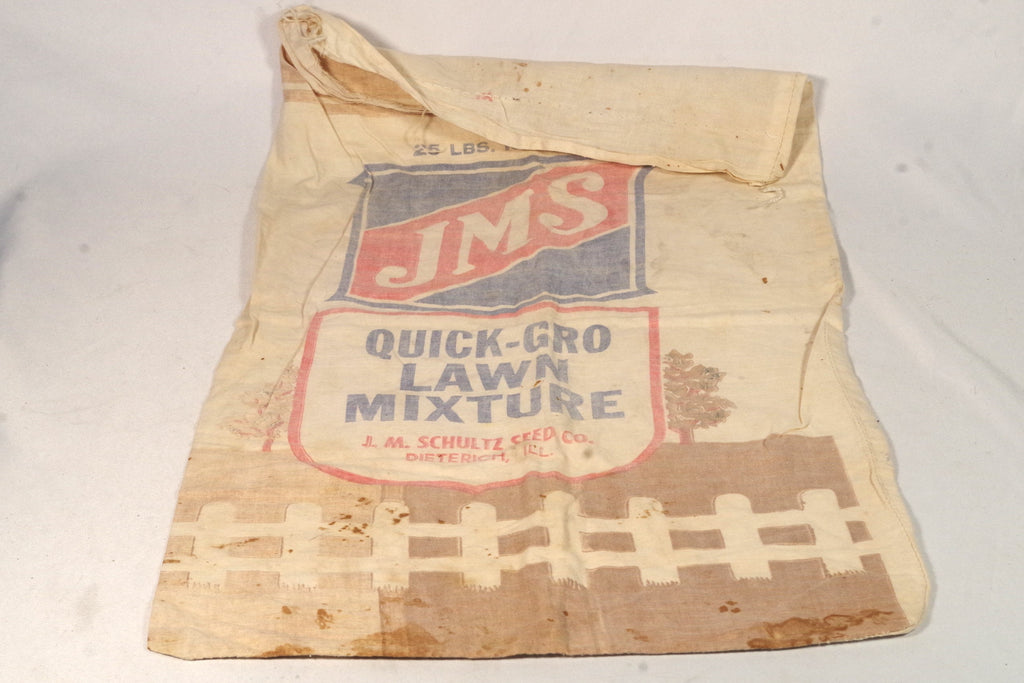 Vintage JMS Cloth Quick-Gro Lawn Mixture Bag