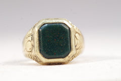 Octagonal Gold Ring