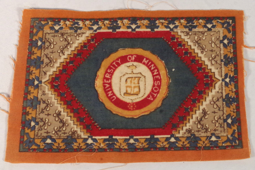 Vintage University of Minnesota Tobacco Rug