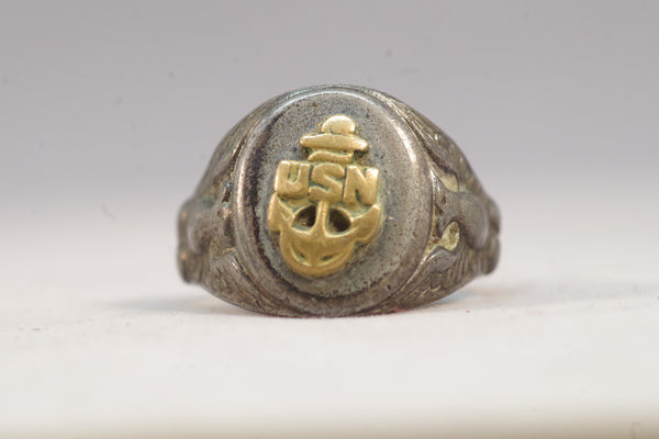 Vintage US NAVY シルバー　シグネットリング　いいね不要 USN シルバーリング – 古着屋Top of the Hillのネット通販サイト