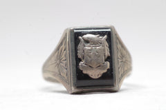 Sterling Silver Civilian Conservation Corps Crest Ring