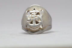 Vintage Sterling Silver US Navy Ring