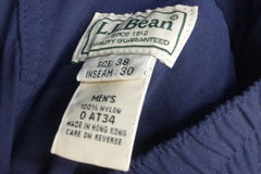 LL Bean Navy Blue Nylon Easy Pants - Sz 38