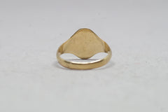 Gold Oval Signet Ring
