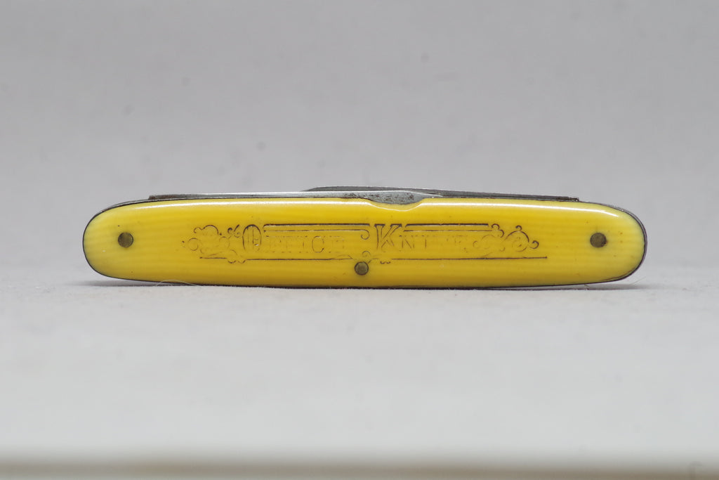 Vintage Yellow "Office Knife" Pocket Knife