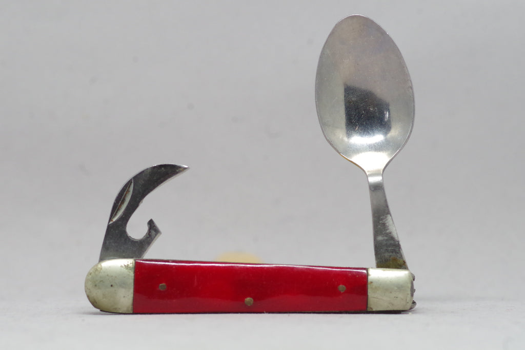 Red Stainless Steel Pocket Multitool Utensil