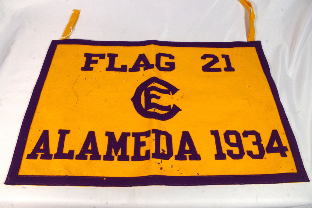 1934 Purple and Yellow Alameda Flag
