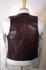Buffalo Nickel Button Leather Vest - Size 36 (Small)