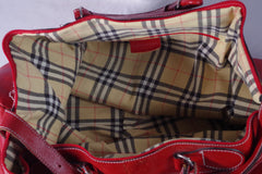 Stunning Italian Red Leather Shoulder Bag
