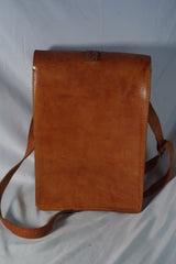 Vintage Pocketed Leather Satchel