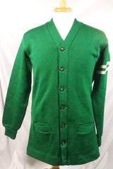 Vintage Green Letterman Sweater - Sz ~42