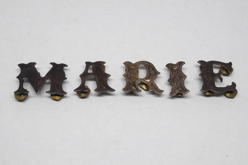 Fancy Vintage Letter Metal Pins