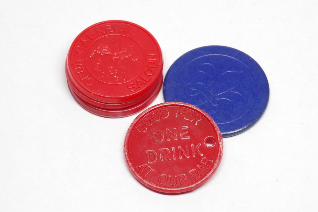 Set of Vintage Drink Tokens