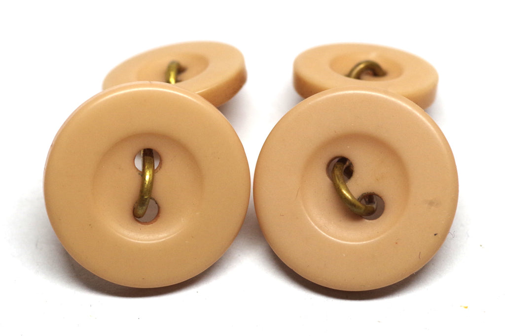 Sweet Tan Button Cufflinks