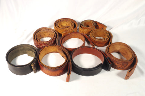 Vintage Assorted Buckle-less Belts