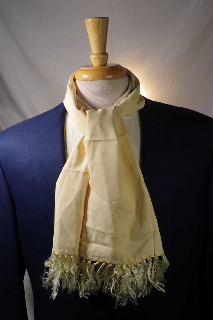 Fancy Eggshell Rayon Aviator Scarf