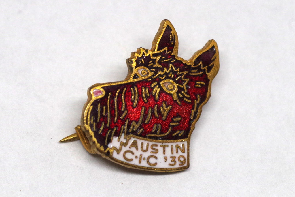 1939 Austin C.I.C. Scottish Terrier Enamel Pin