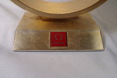 Vintage Round Omega Watch Tabletop Display Mirror