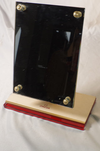 Rectangular Omega Watch Tabletop Display Mirror