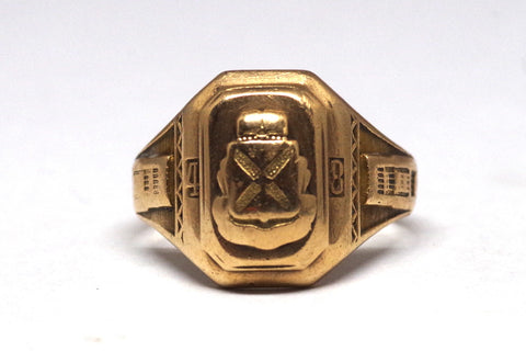 10kt Gold 1948 Herff Jones Class Ring