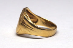 Gorgeous 10kt Gold Baden & Foss Signet Ring