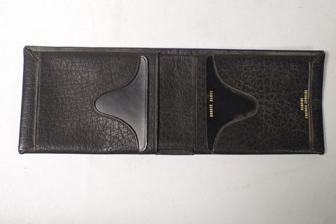 Black Genuine Caribou Cowhide Wallet