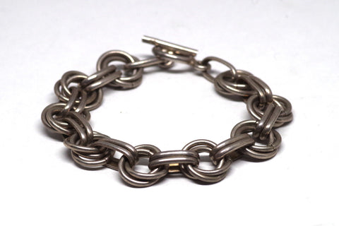 Gorgeous Mexican Sterling Silver Chain Bracelet