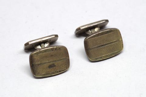 Classic Vintage Gold on Silver Cufflinks