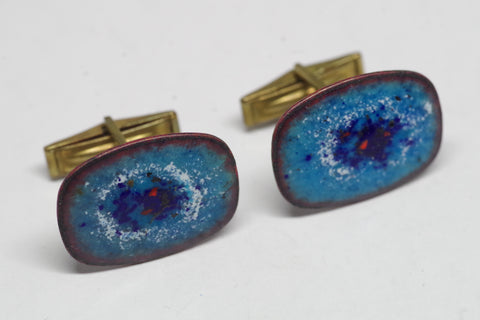 Bold Painted Abstract Cufflinks