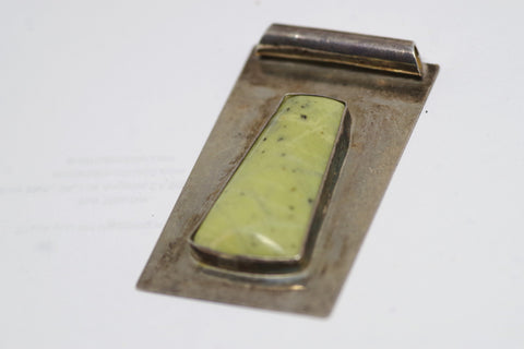 Bold Mint Green Stone Pendant
