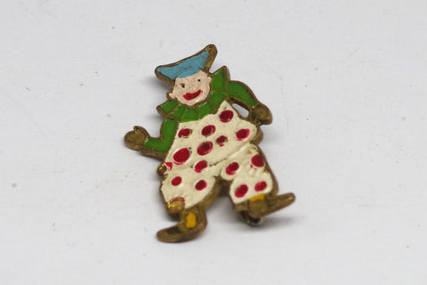 Vintage Clown Enamel Pin