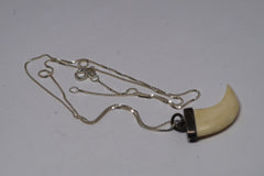 Smooth Sterling Silver Claw Pendant