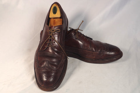 Vintage Alden New England Shell Cordovan Longwing Gunboats - Size 12
