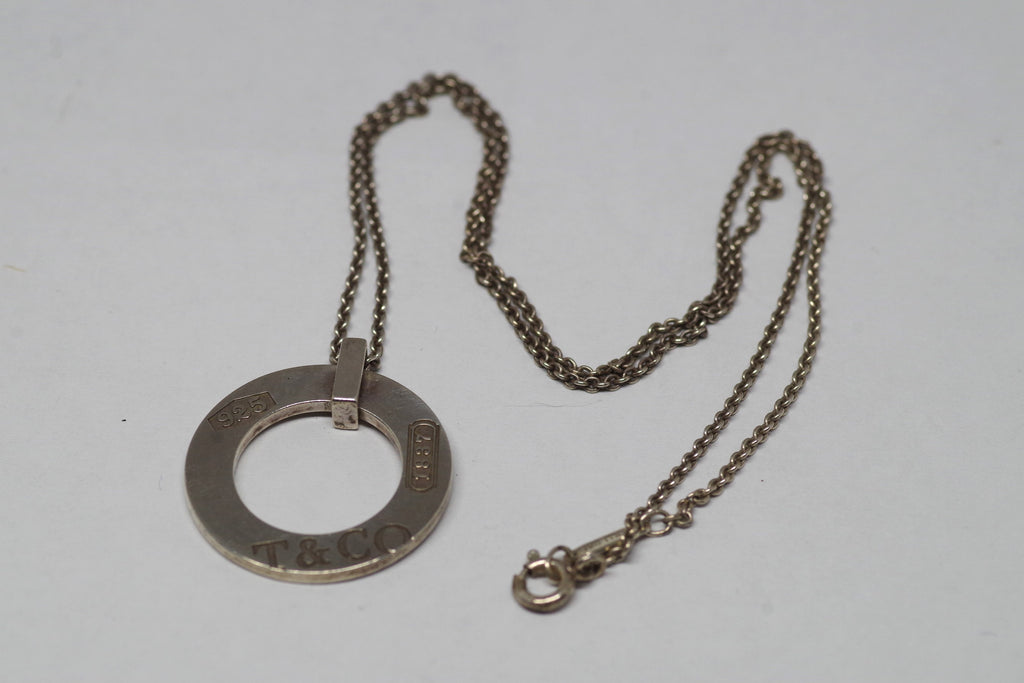 Authentic Tiffany & Co 1837 Sterling Silver Loop Necklace