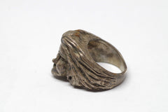 Gorgeous Woman's Visage Sterling Silver Ring