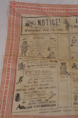 Incredible 1909 Norwood Business Men's Club Handkerchief