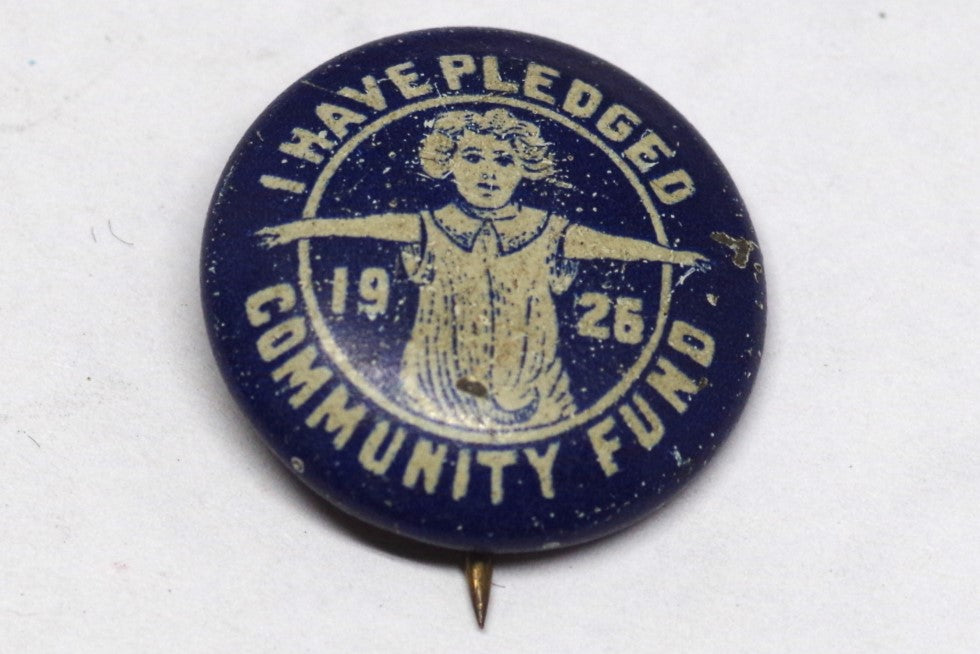 1926 Community Fund Charity Pledge Pin