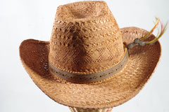 Leone Cappelli Straw Western Hat 7 1/4