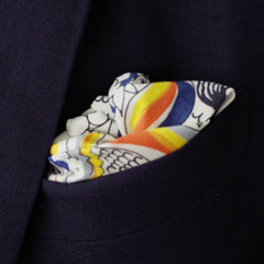 Eclectic Animal Print Cotton Pocket Square by Put This On