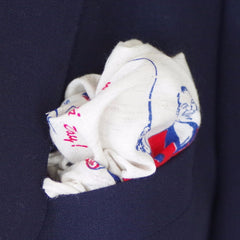 "Happy Father's Day" Cotton Pocket Square by Put This On
