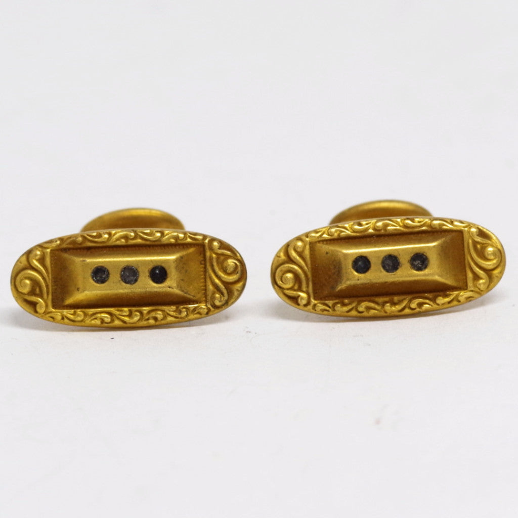Ornate Gold Filled Cufflinks