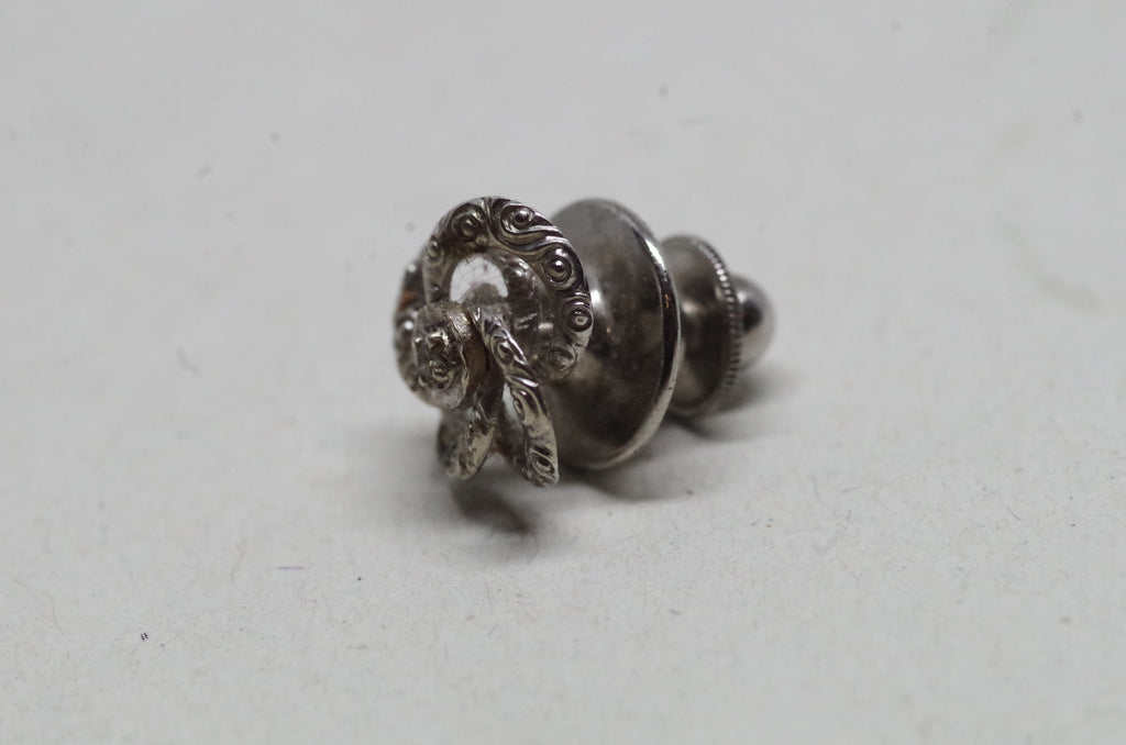 Sterling Silver Wreath Tie Pin