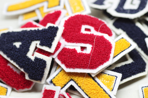 Chenille "USA" (and "T") Letter Patches