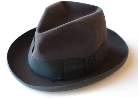 Vintage Borsellino Homburg Hat- Size 7