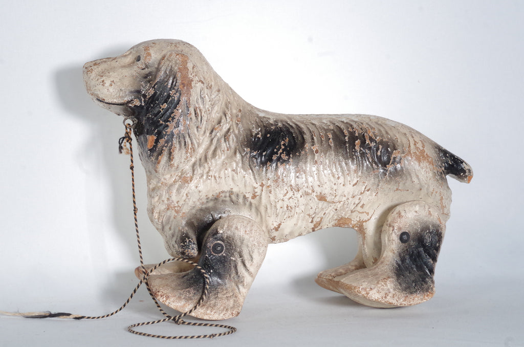 Circa 1930s Wooden Dog Pull Toy