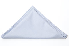 Handsome Blue and White Cotton Pocket Square by Put This On